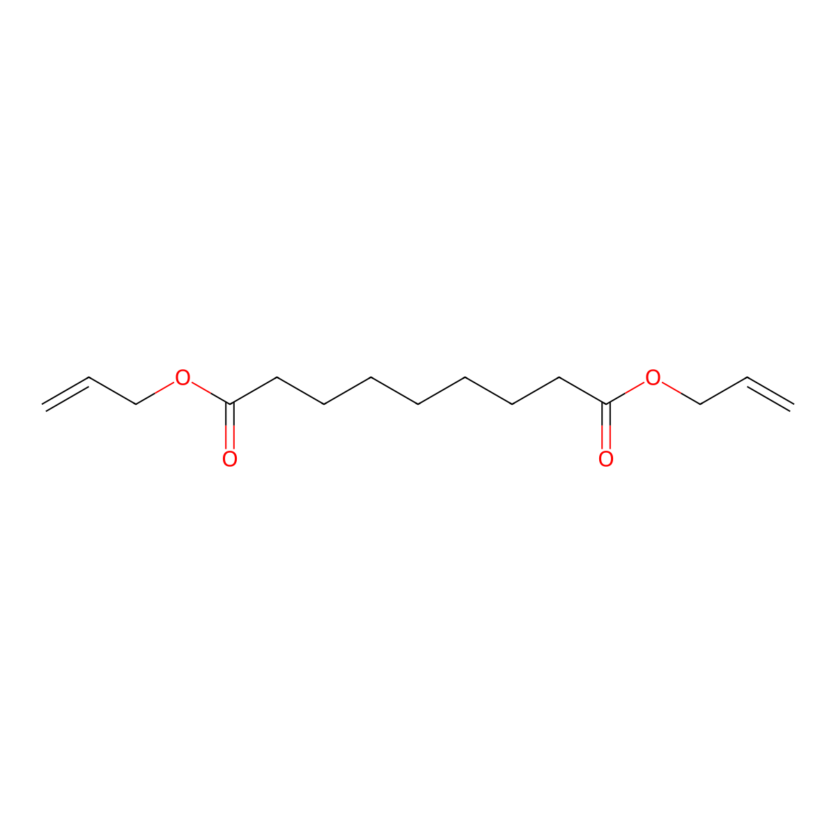 Diallyl azelate molecular structure, CAS 3136-99-0