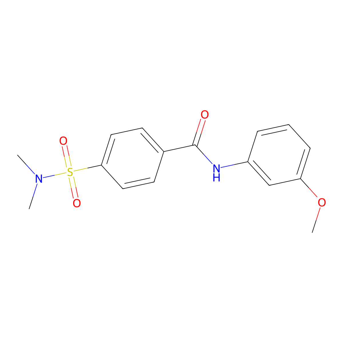 4-(dimethylsulfamoyl)-N-(3-methoxyphenyl)benzamide molecular structure, CAS 313646-57-0