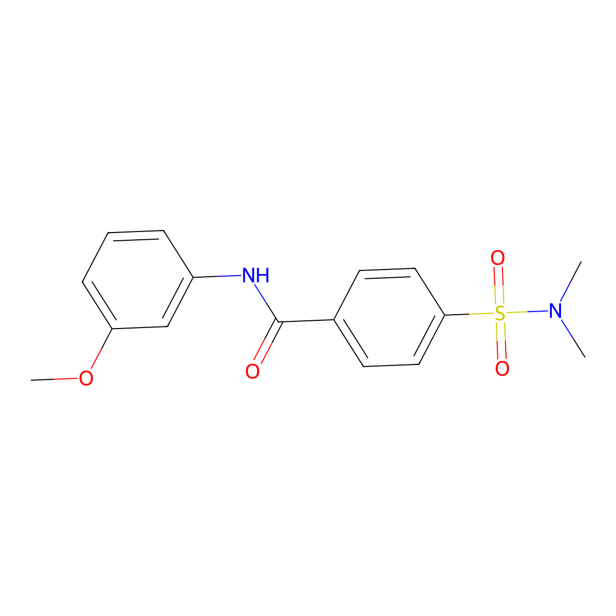 4-(dimethylsulfamoyl)-N-(3-methoxyphenyl)benzamide molecular structure, CAS 313646-57-0