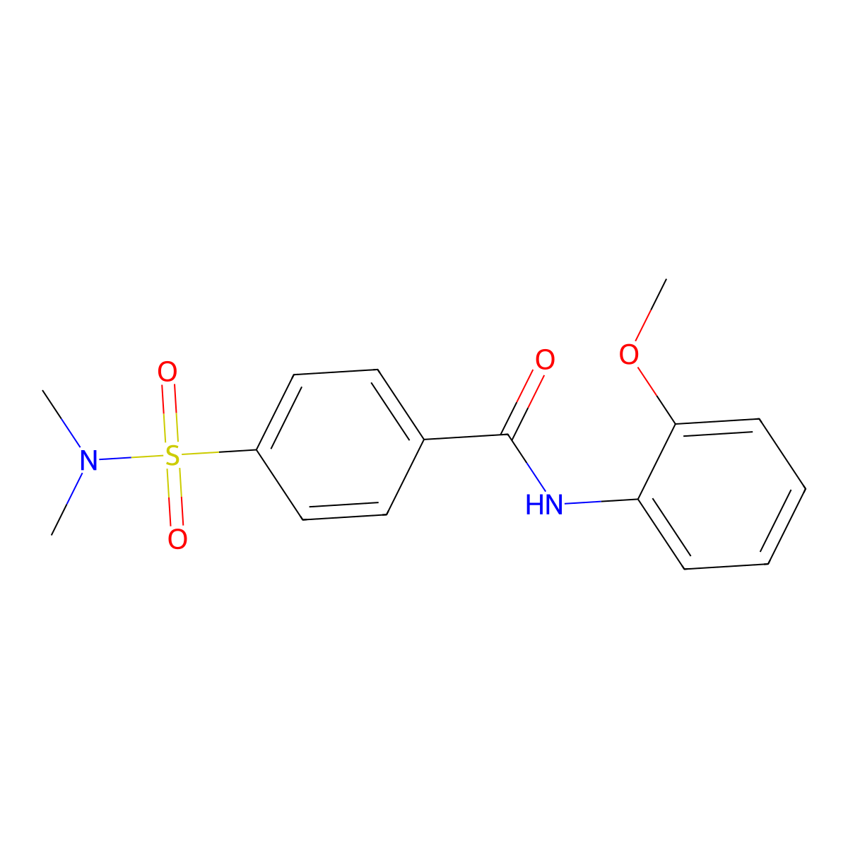 4-(dimethylsulfamoyl)-N-(2-methoxyphenyl)benzamide molecular structure, CAS 313646-59-2