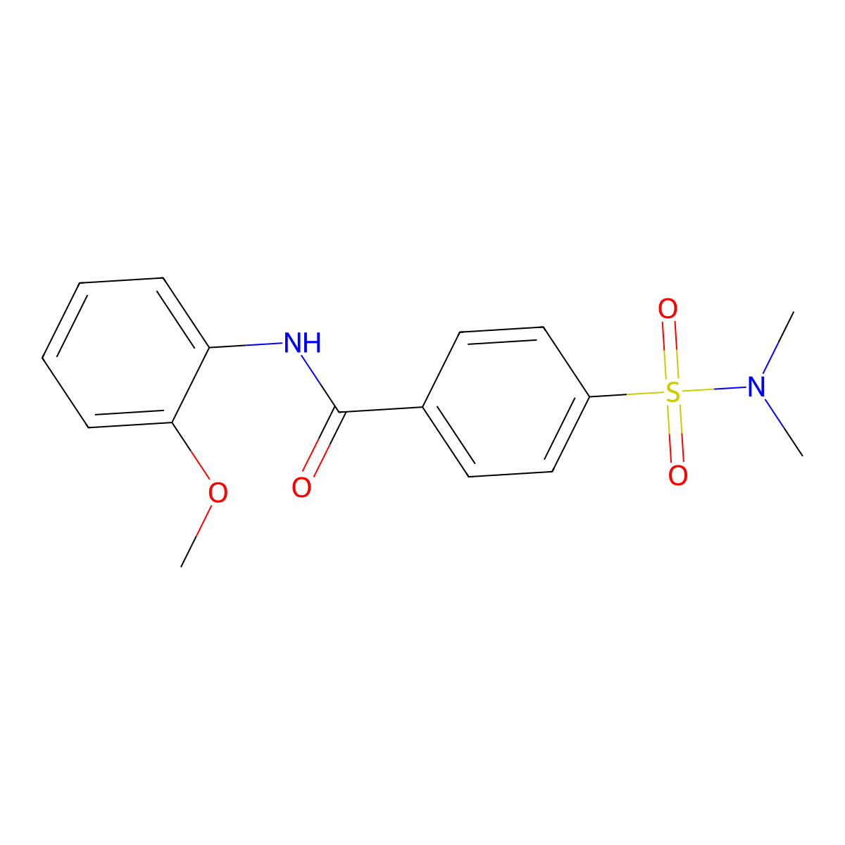 4-(dimethylsulfamoyl)-N-(2-methoxyphenyl)benzamide molecular structure, CAS 313646-59-2