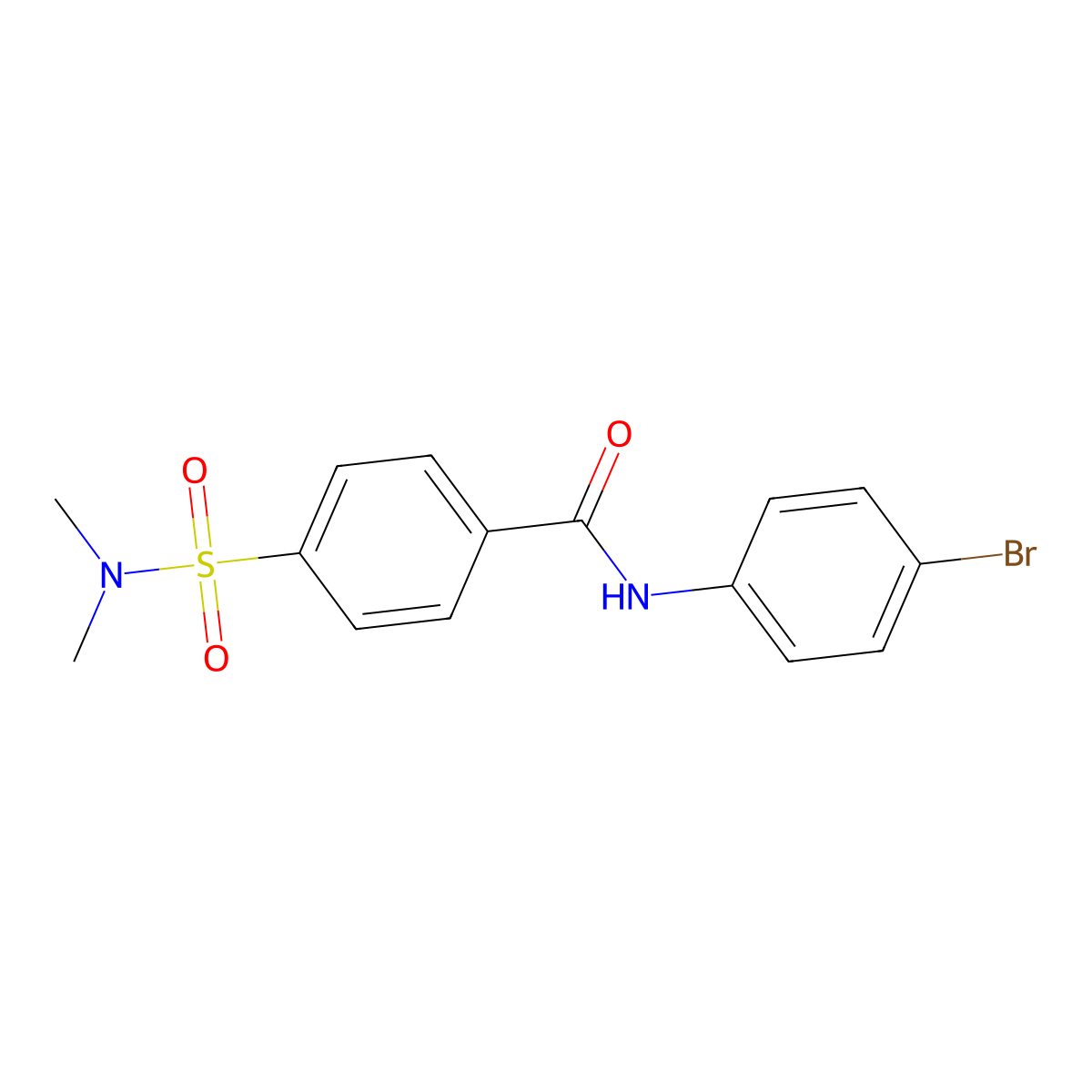 N-(4-bromophenyl)-4-(dimethylsulfamoyl)benzamide molecular structure, CAS 313646-63-8
