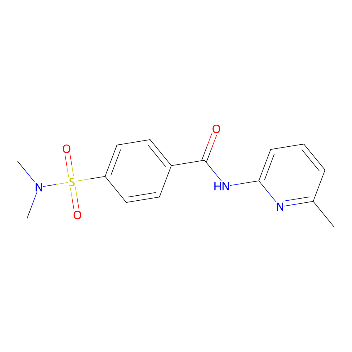 4-(dimethylsulfamoyl)-N-(6-methylpyridin-2-yl)benzamide molecular structure, CAS 313646-71-8
