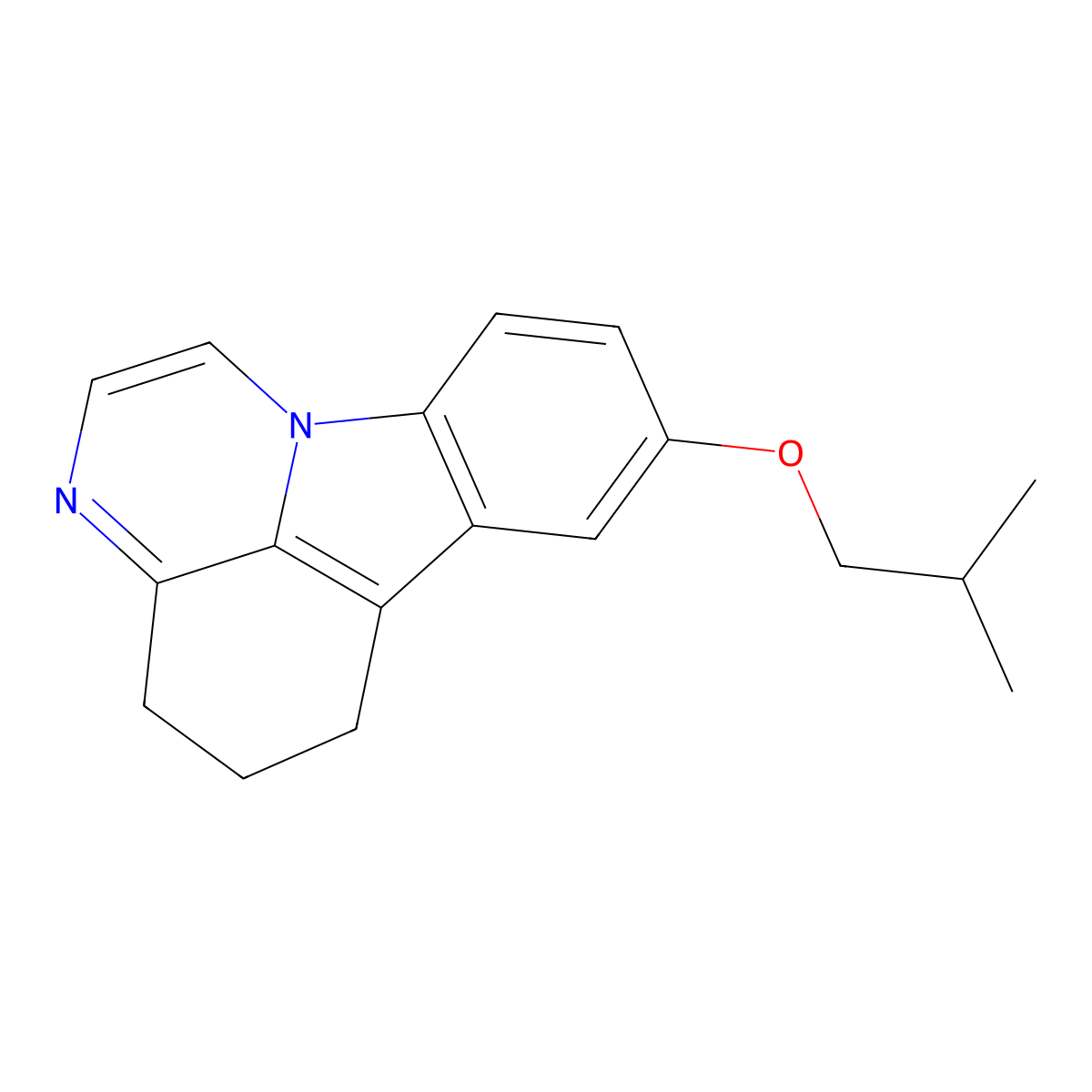 8-Isobutoxy-5,6-dihydro-4H-pyrazino[3,2,1-jk]carbazole molecular structure, CAS 313647-35-7