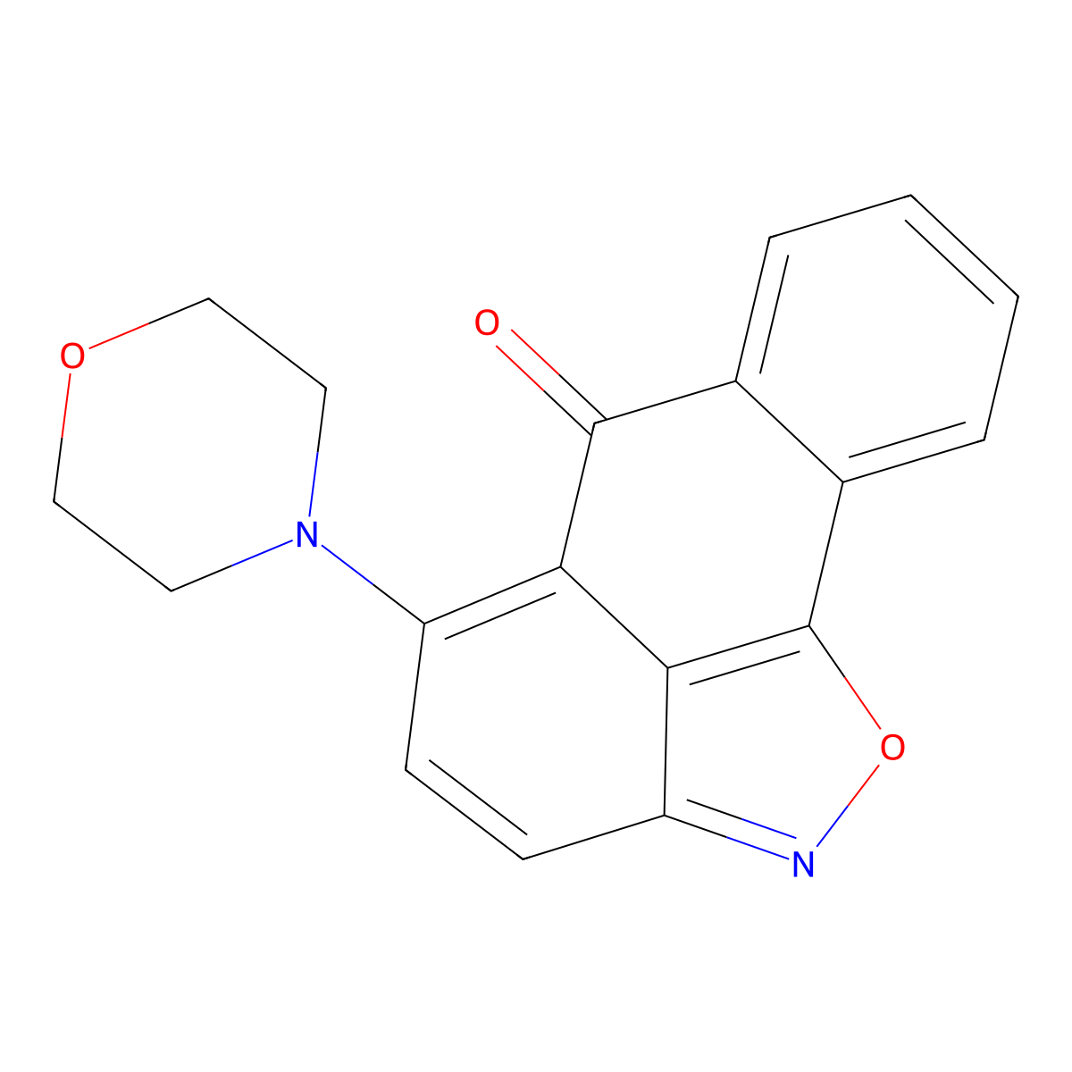 5-morpholino-6H-anthra[1,9-cd]isoxazol-6-one molecular structure, CAS 313647-39-1