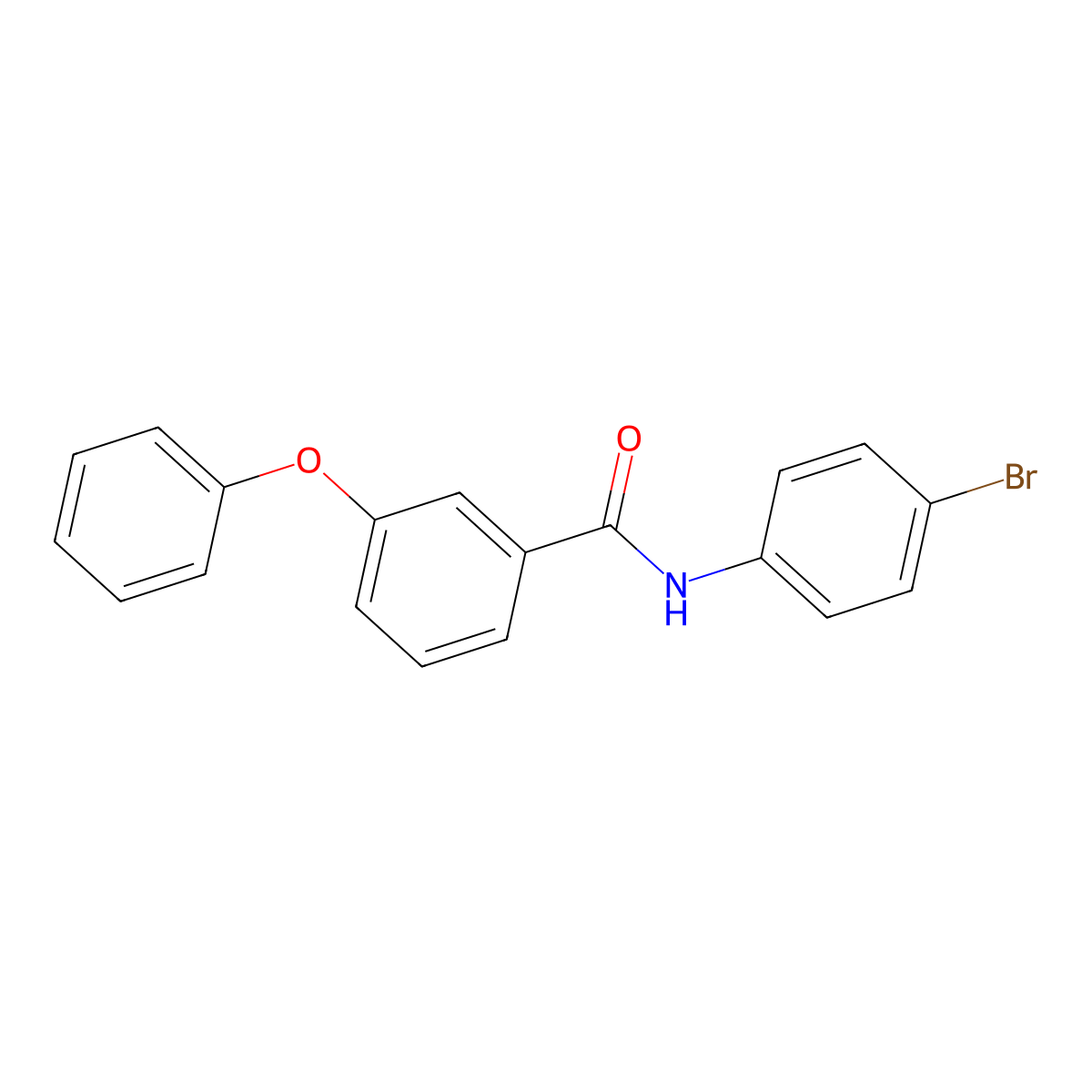 N-(4-bromophenyl)-3-phenoxybenzamide molecular structure, CAS 313647-97-1