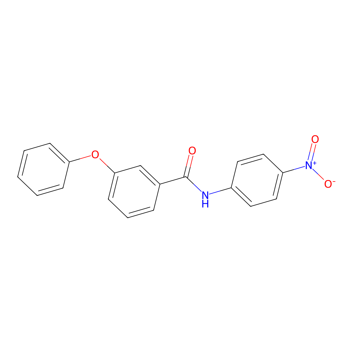 N-(4-nitrophenyl)-3-phenoxybenzamide molecular structure, CAS 313648-00-9
