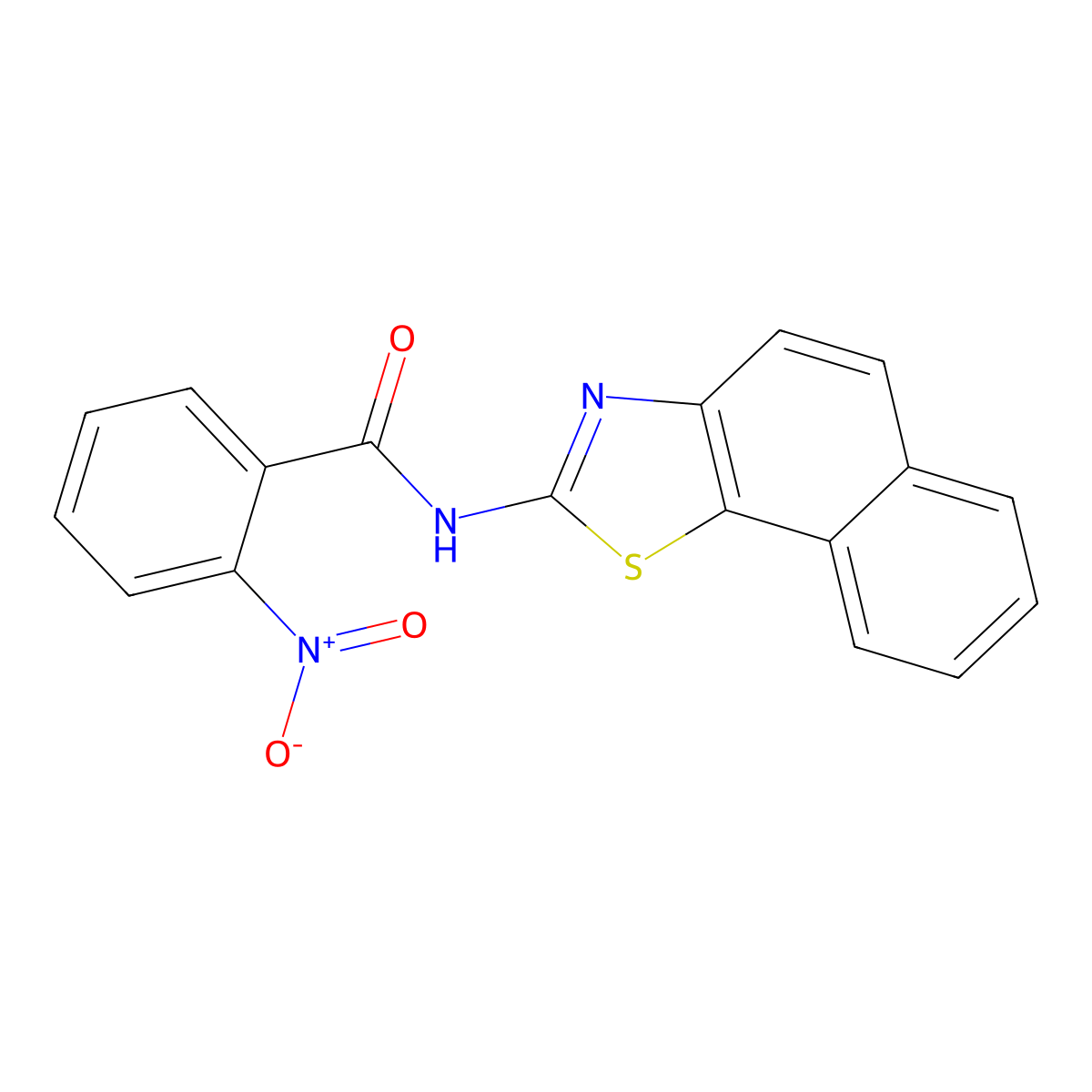 (Z)-N-(naphtho[2,1-d]thiazol-2(3H)-ylidene)-2-nitrobenzamide molecular structure, CAS 313648-11-2