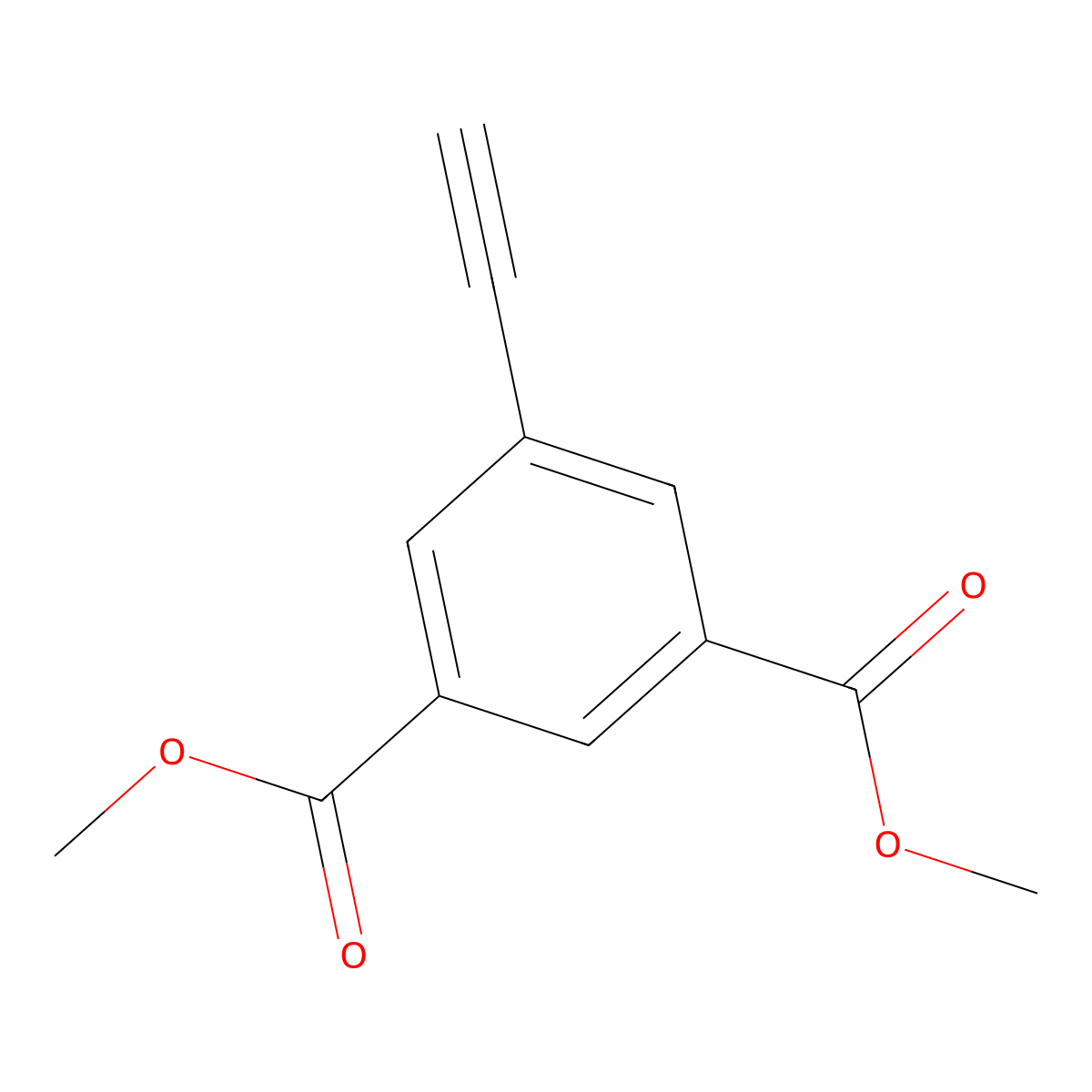 Dimethyl 5-ethynylisophthalate molecular structure, CAS 313648-56-5