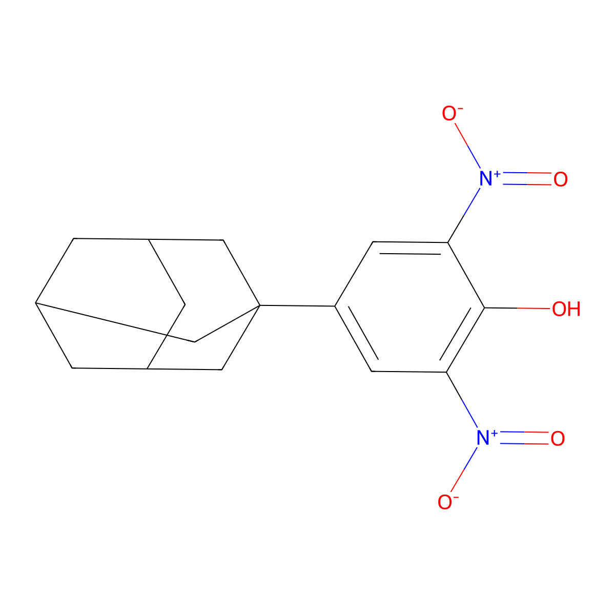 4-(1-Adamantyl)-2,6-dinitrophenol molecular structure, CAS 313648-62-3