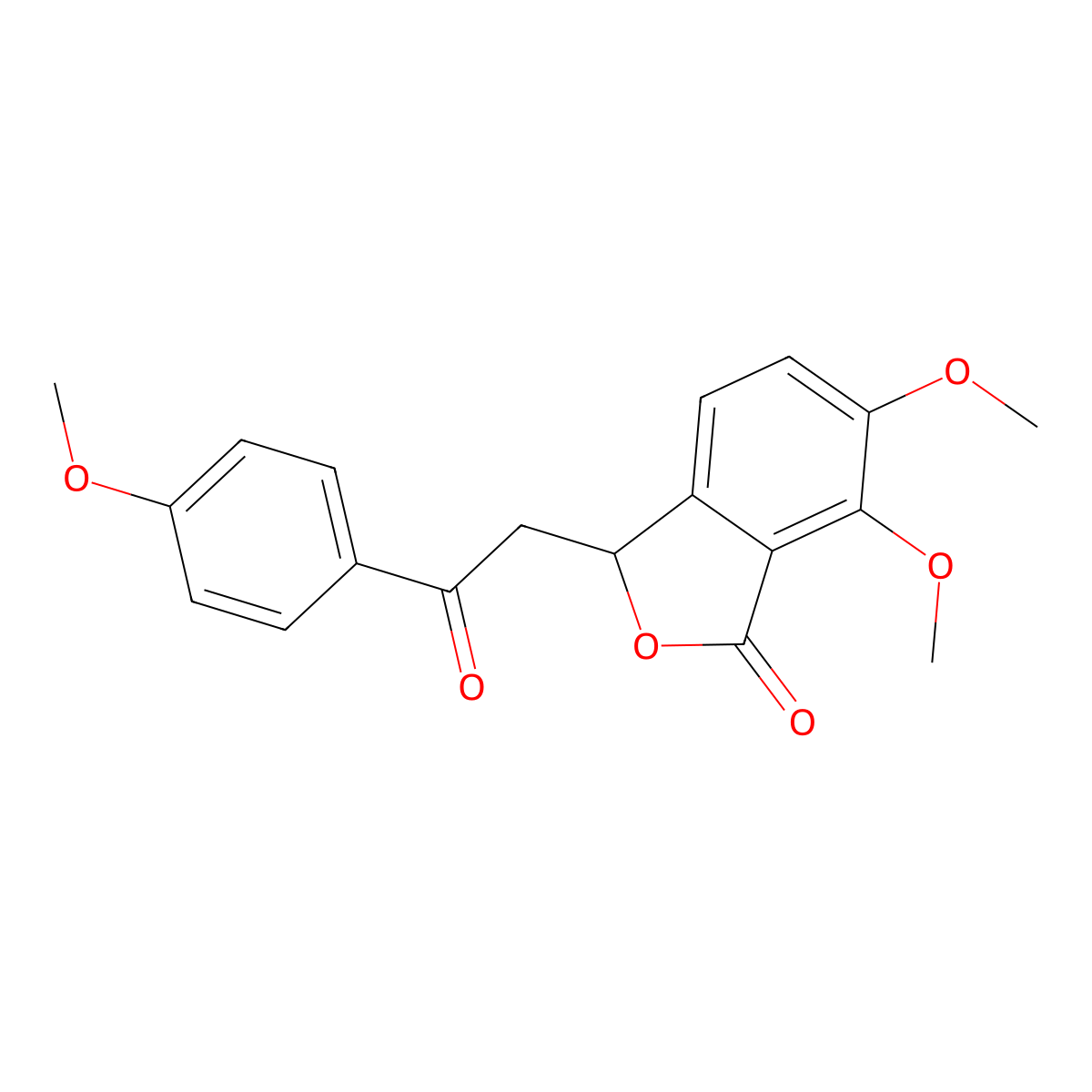 6,7-dimethoxy-3-(2-(4-methoxyphenyl)-2-oxoethyl)isobenzofuran-1(3H)-one molecular structure, CAS 313648-83-8