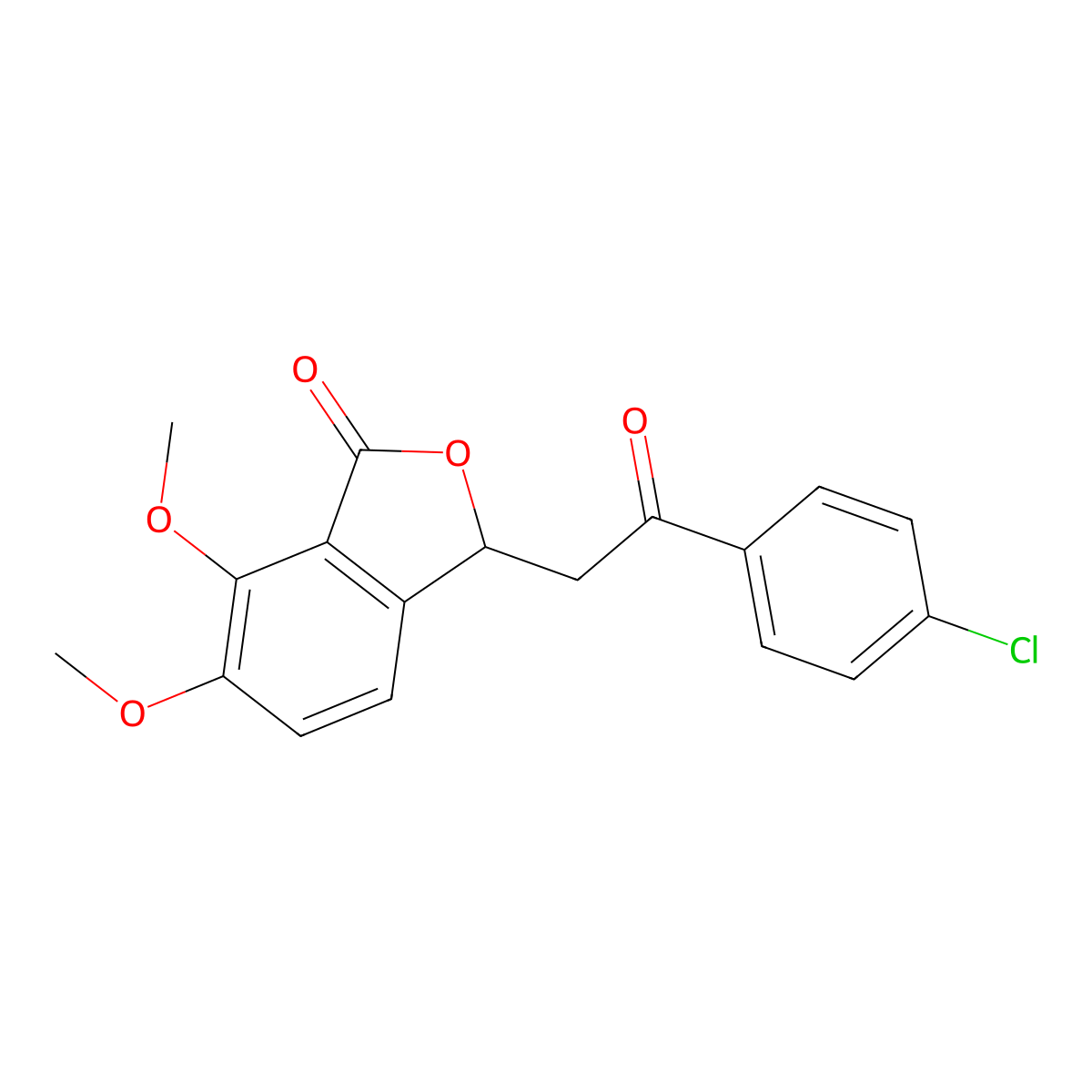 3-[2-(4-chlorophenyl)-2-oxoethyl]-6,7-dimethoxy-2-benzofuran-1(3H)-one molecular structure, CAS 313648-84-9