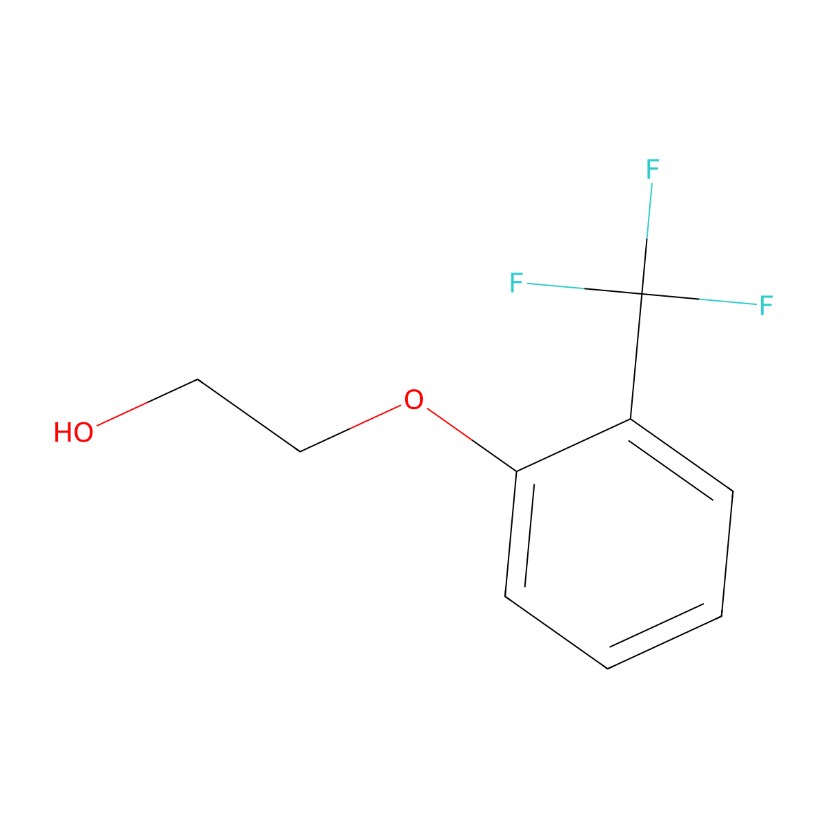 2-[2-(Trifluoromethyl)phenoxy]ethan-1-ol molecular structure, CAS 313655-35-5