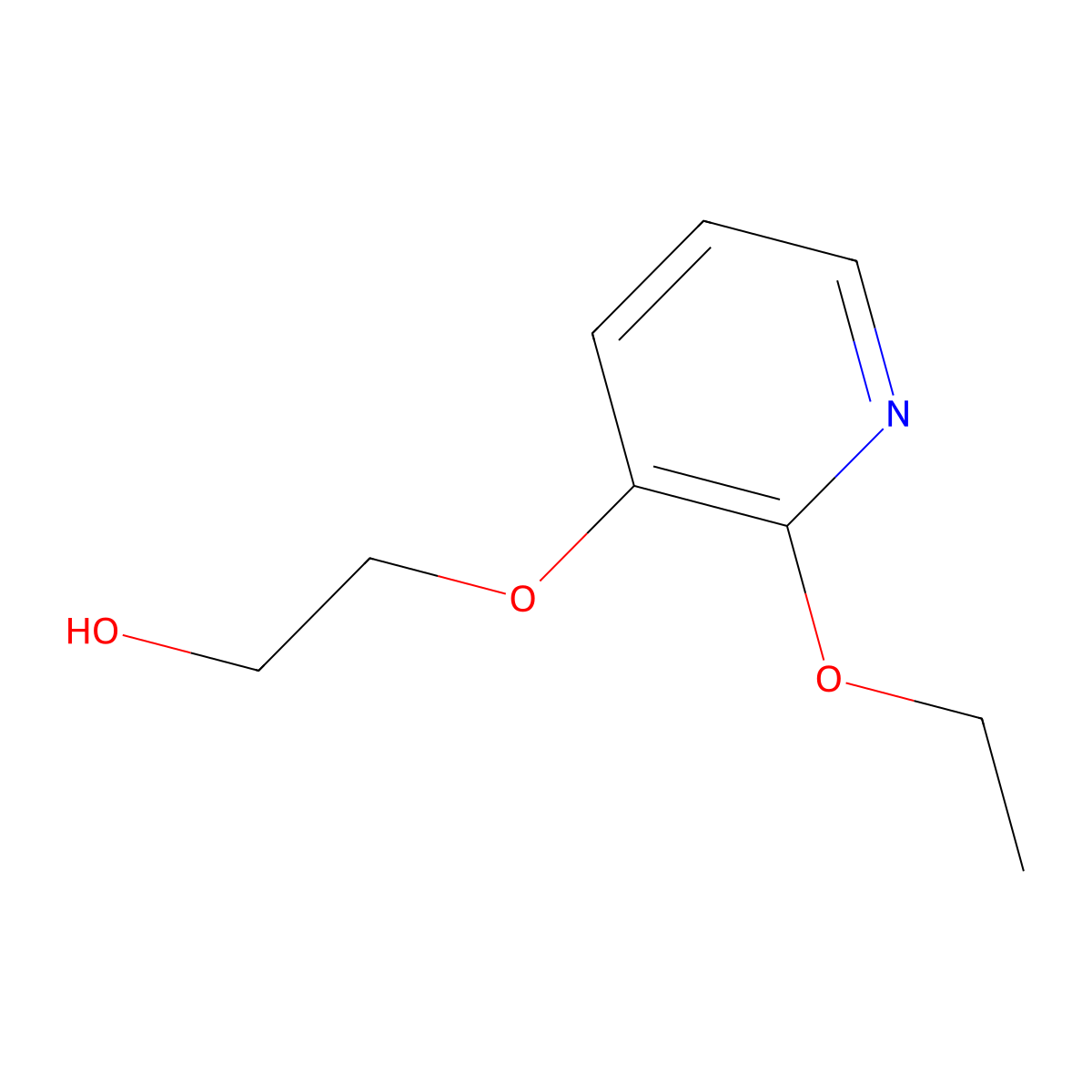 2-(2-Ethoxypyridin-3-yloxy)ethanol molecular structure, CAS 313657-94-2