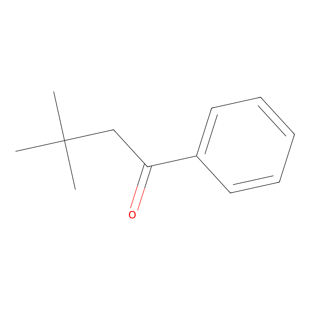 3,3-Dimethyl-1-phenylbutan-1-one molecular structure, CAS 31366-07-1