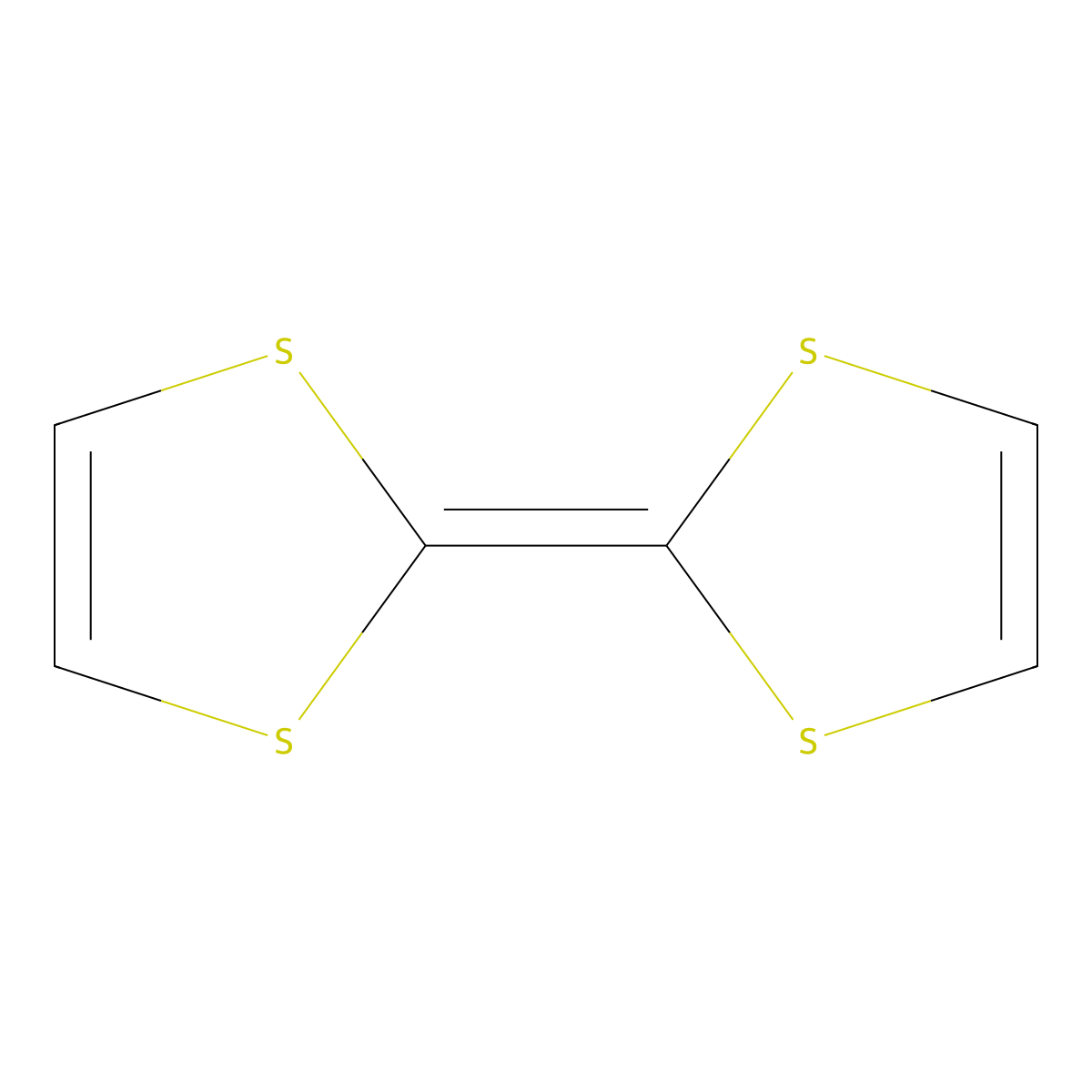 Tetrathiafulvalene molecular structure, CAS 31366-25-3