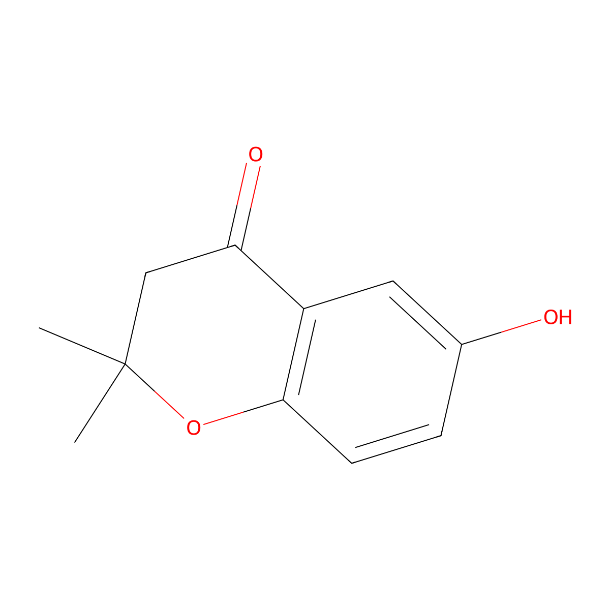6-Hydroxy-2,2-dimethylchroman-4-one molecular structure, CAS 31366-85-5