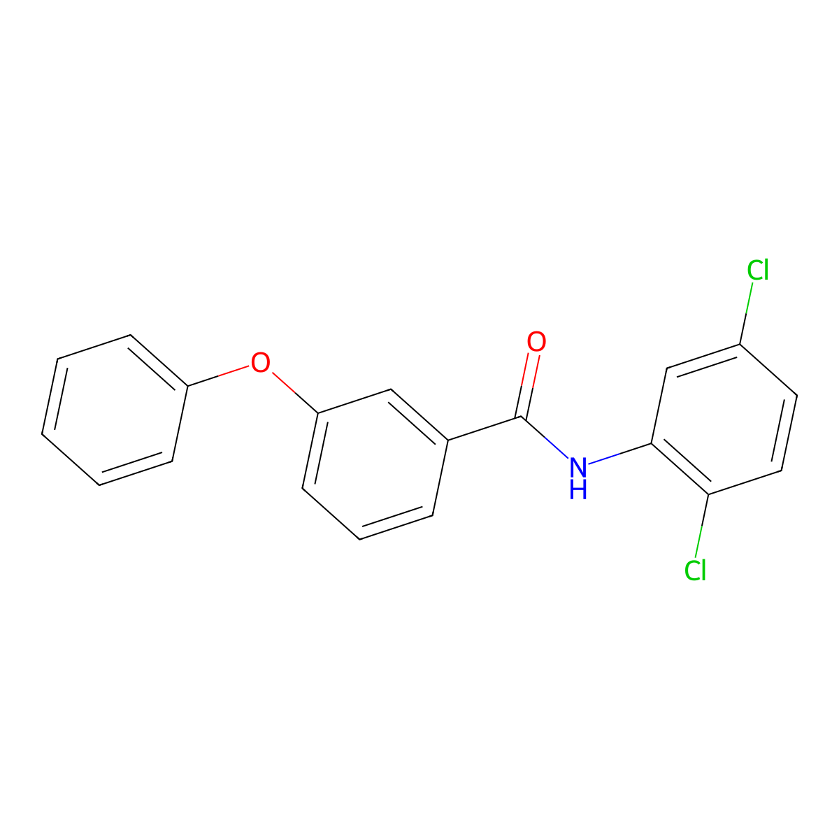N-(2,5-dichlorophenyl)-3-phenoxybenzamide molecular structure, CAS 313660-24-1