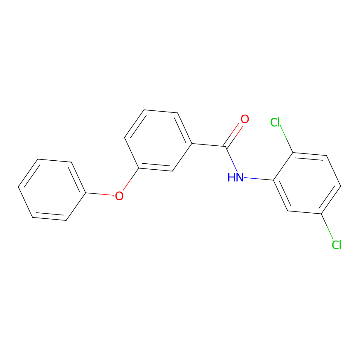 N-(2,5-dichlorophenyl)-3-phenoxybenzamide molecular structure, CAS 313660-24-1