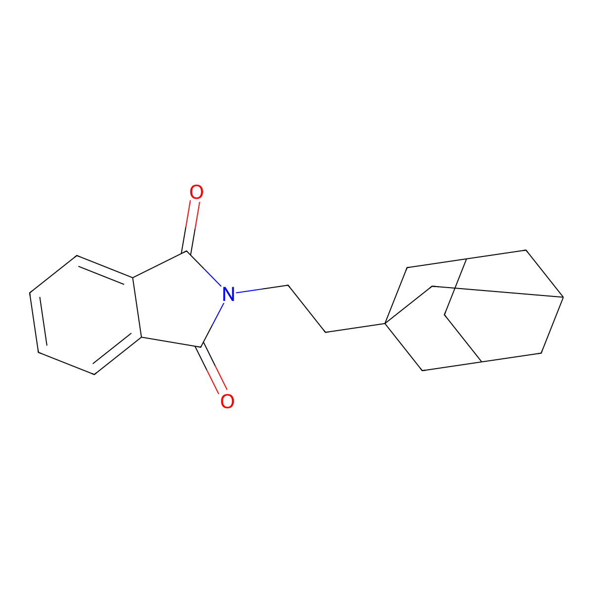 2-[2-(1-Adamantyl)ethyl]isoindoline-1,3-dione molecular structure, CAS 313661-63-1