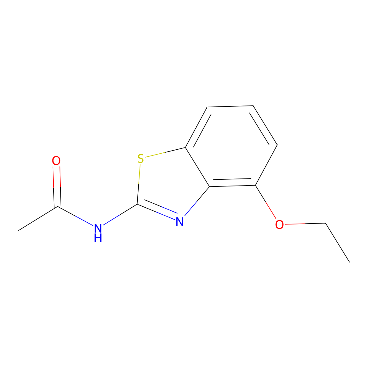 N-(4-ethoxy-1,3-benzothiazol-2-yl)acetamide molecular structure, CAS 313661-90-4