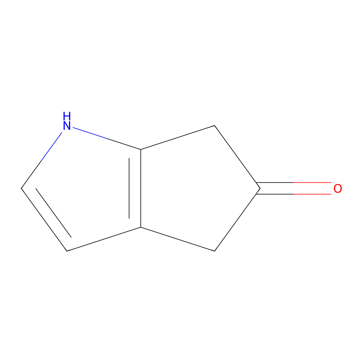 4,6-Dihydro-cyclopenta[b]pyrrol-5(1H)-one molecular structure, CAS 313663-81-9