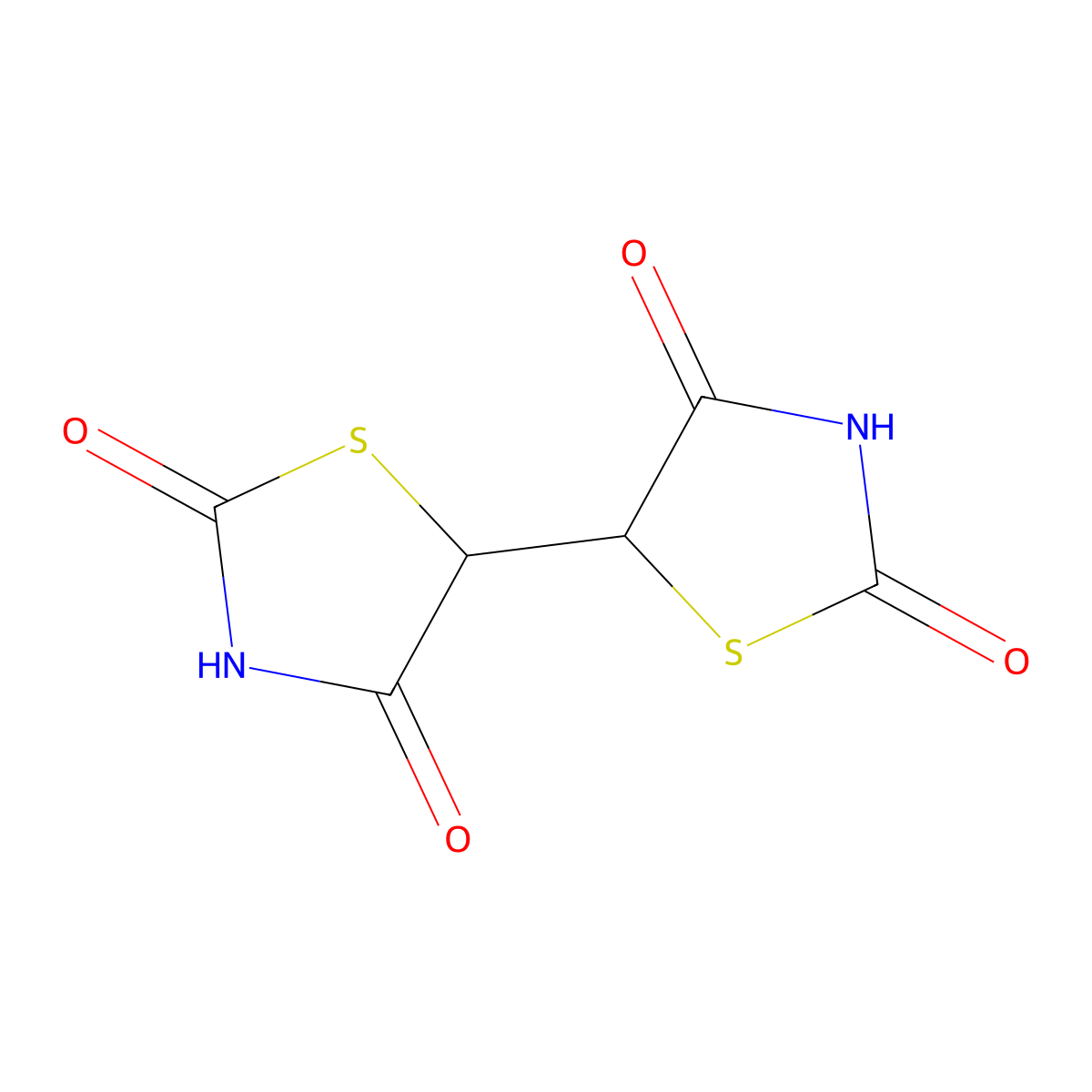 5-(2,4-Dioxo-1,3-thiazolidin-5-yl)-1,3-thiazolidine-2,4-dione molecular structure, CAS 313666-65-8
