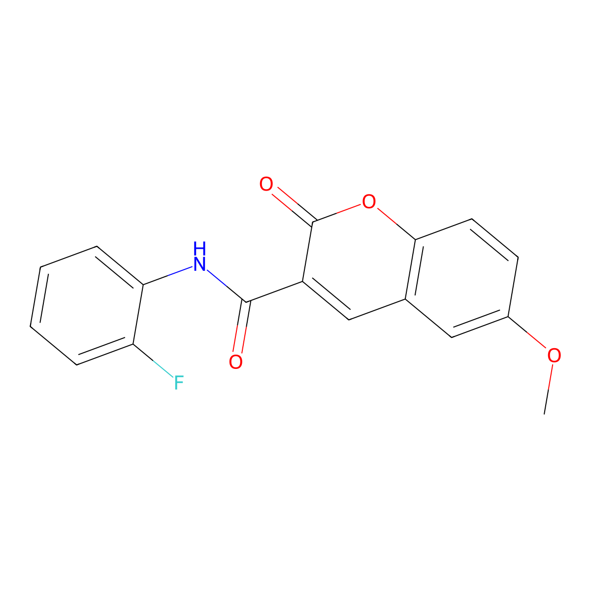 N-(2-fluorophenyl)-6-methoxy-2-oxo-2H-chromene-3-carboxamide molecular structure, CAS 313669-55-5