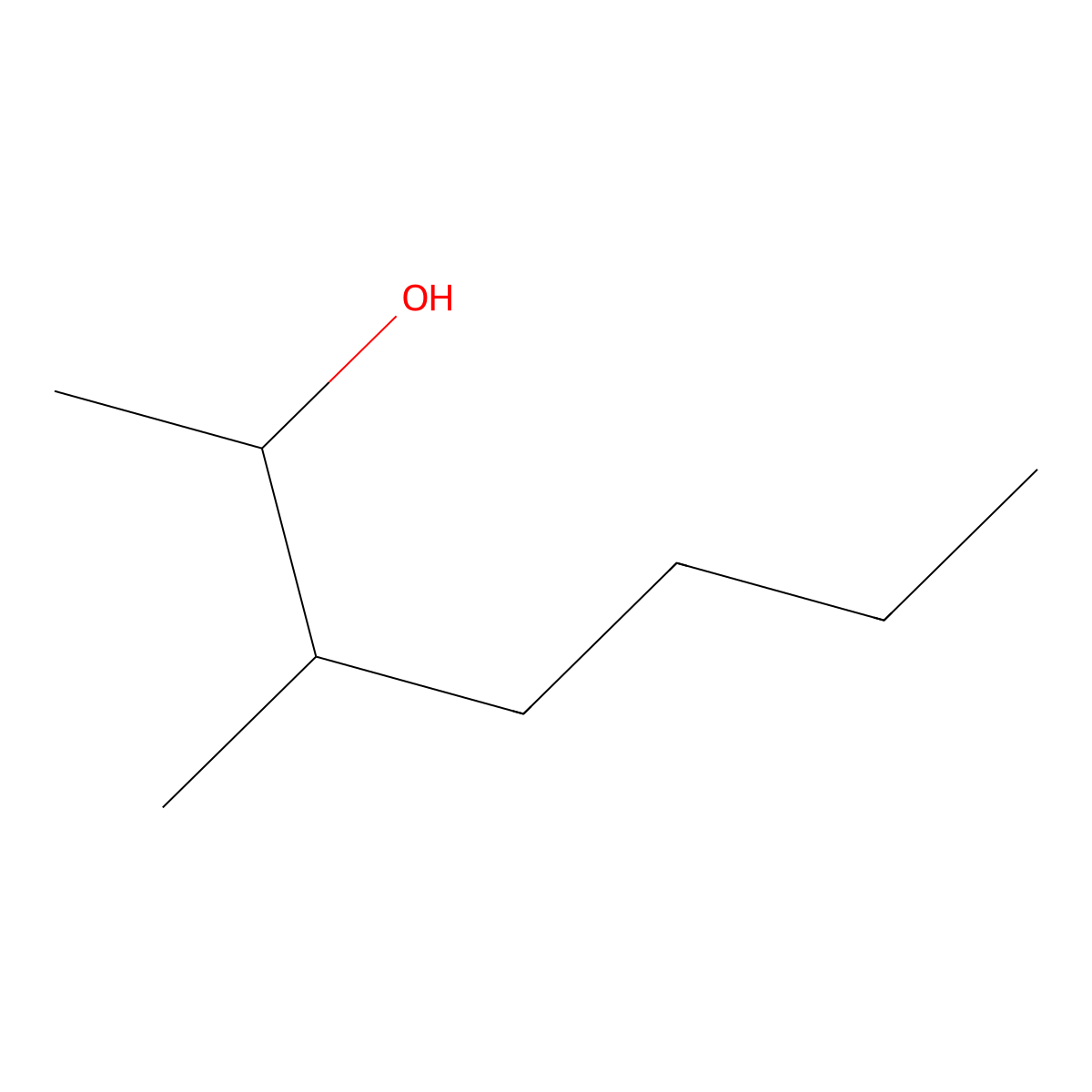 3-Methyl-2-heptanol molecular structure, CAS 31367-46-1