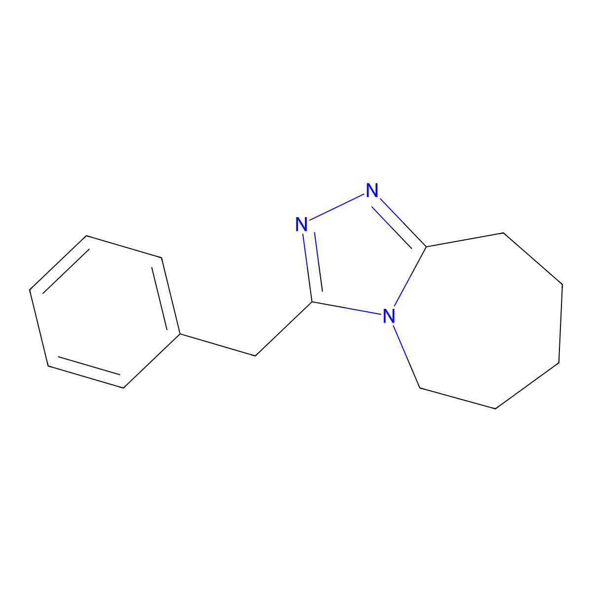 3-benzyl-6,7,8,9-tetrahydro-5H-[1,2,4]triazolo[4,3-a]azepine molecular structure, CAS 313671-57-7