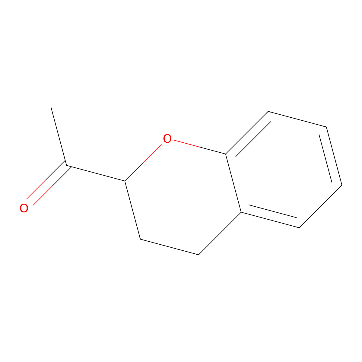 1-(3,4-dihydro-2H-1-benzopyran-2-yl)ethan-1-one molecular structure, CAS 313678-96-5