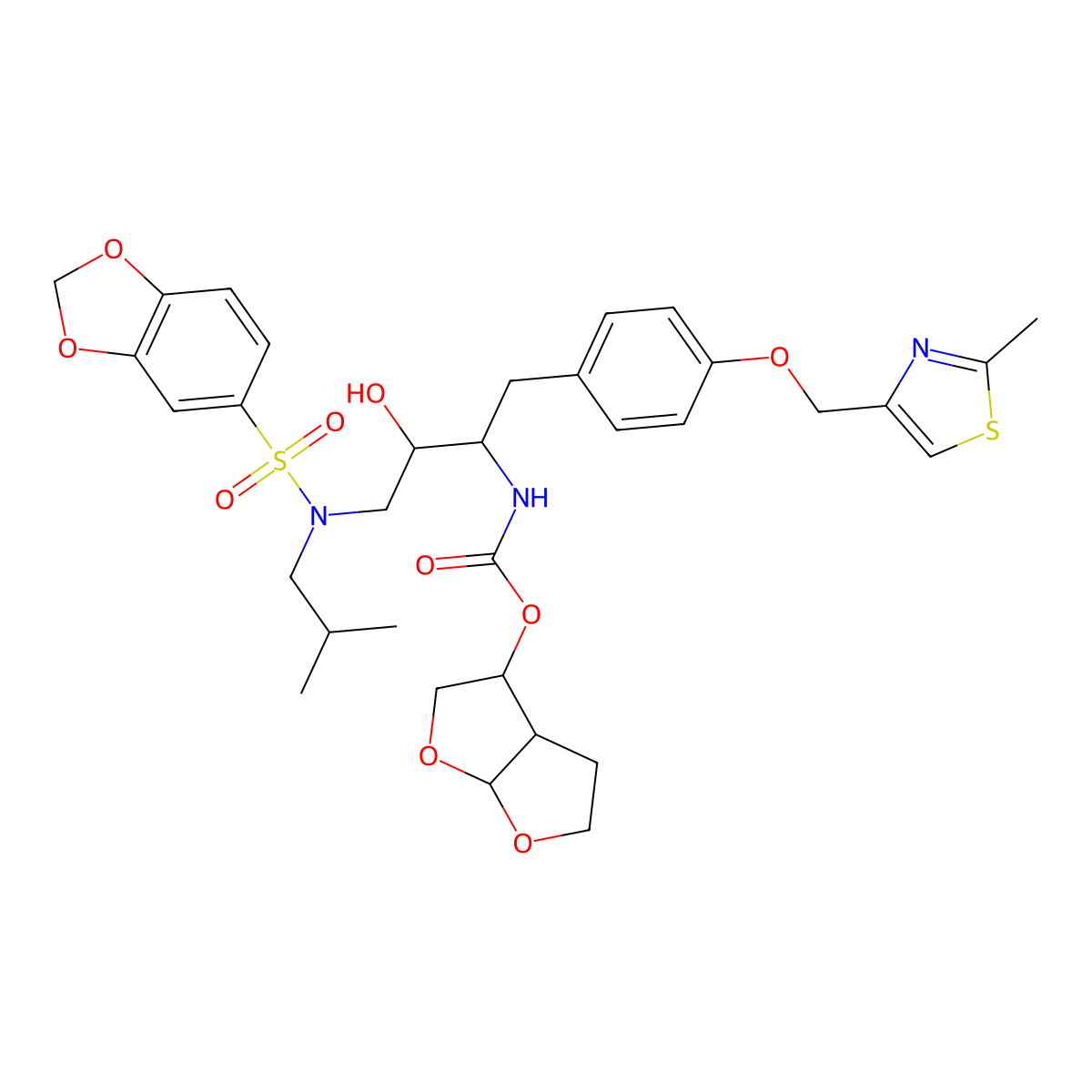 Brecanavir molecular structure, CAS 313682-08-5