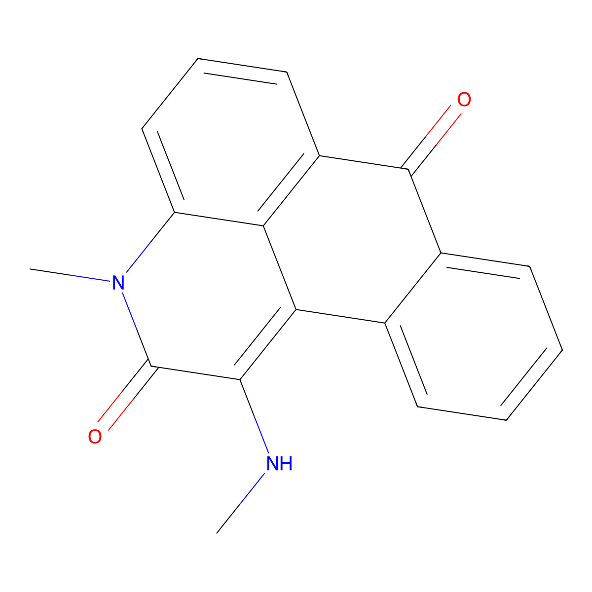 3-methyl-1-(methylamino)-2H-naphtho[1,2,3-de]quinoline-2,7(3H)-dione molecular structure, CAS 313684-22-9