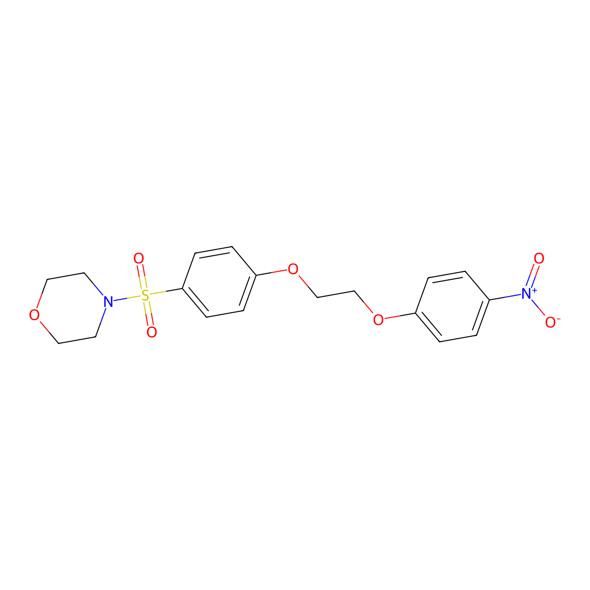 4-[4-[2-(4-Nitrophenoxy)ethoxy]phenyl]sulfonylmorpholine molecular structure, CAS 313684-99-0