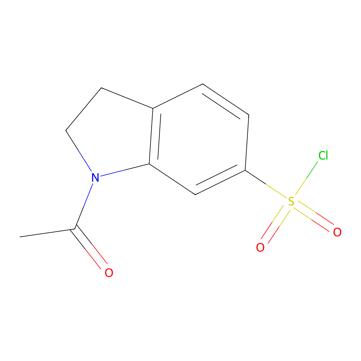 1-acetyl-2,3-dihydro-1H-indole-6-sulfonyl chloride molecular structure, CAS 313690-18-5