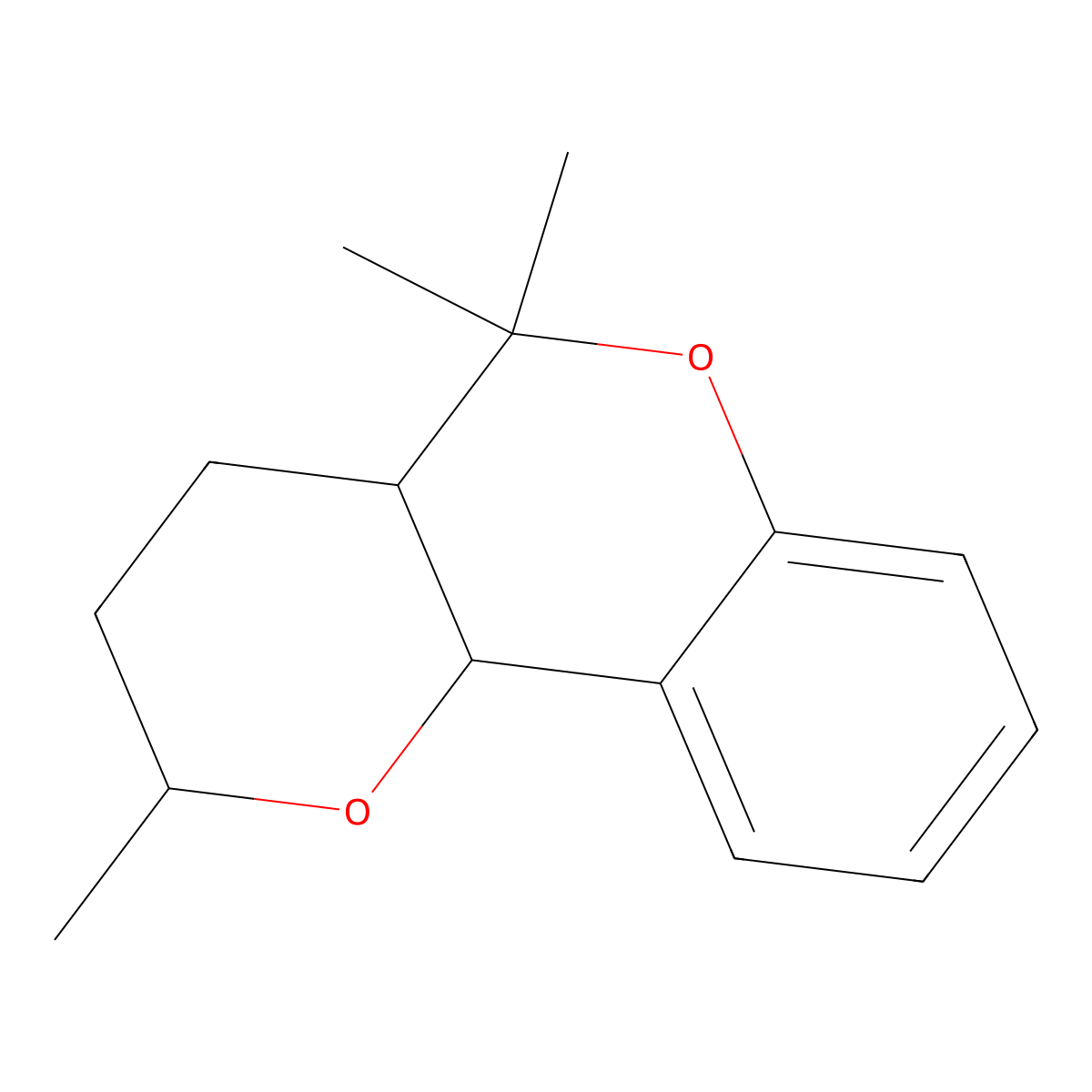 2,5,5-Trimethyl-3,4,4a,10b-tetrahydro-2H,5H-pyrano[3,2-c]chromene molecular structure, CAS 313693-37-7