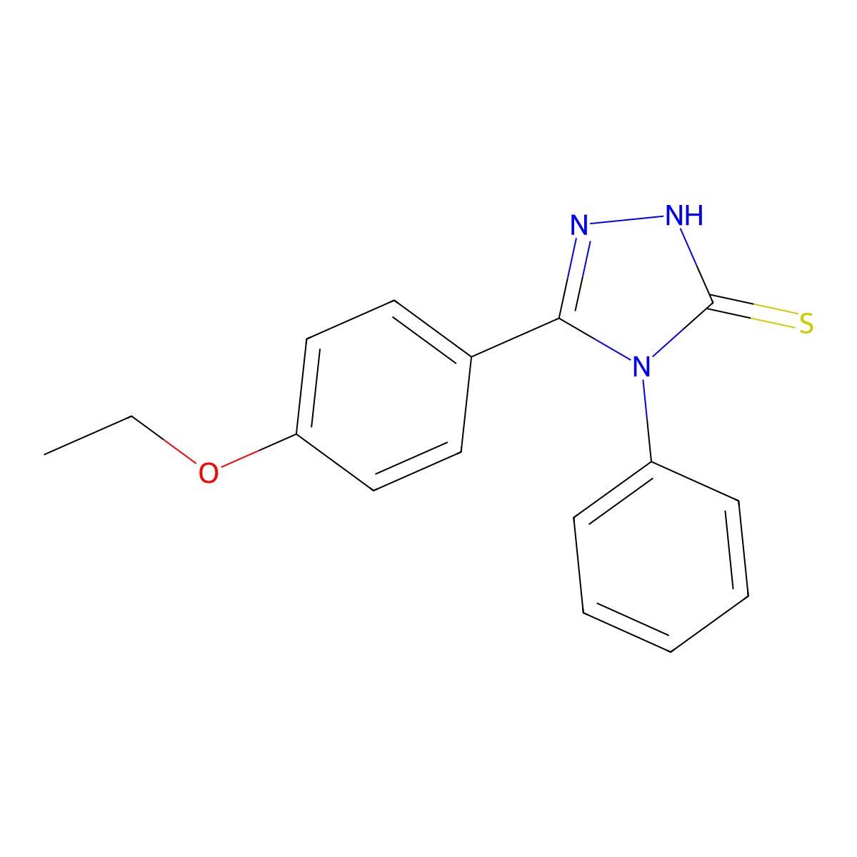 5-(4-Ethoxyphenyl)-4-phenyl-4H-1,2,4-triazole-3-thiol molecular structure, CAS 313699-38-6