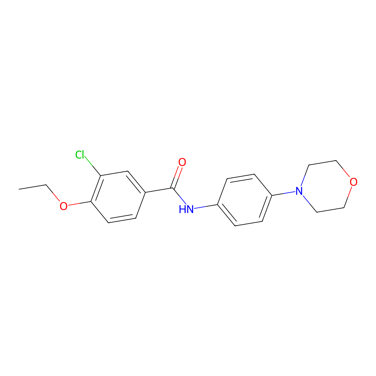 3-chloro-4-ethoxy-N-[4-(morpholin-4-yl)phenyl]benzamide molecular structure, CAS 313699-46-6