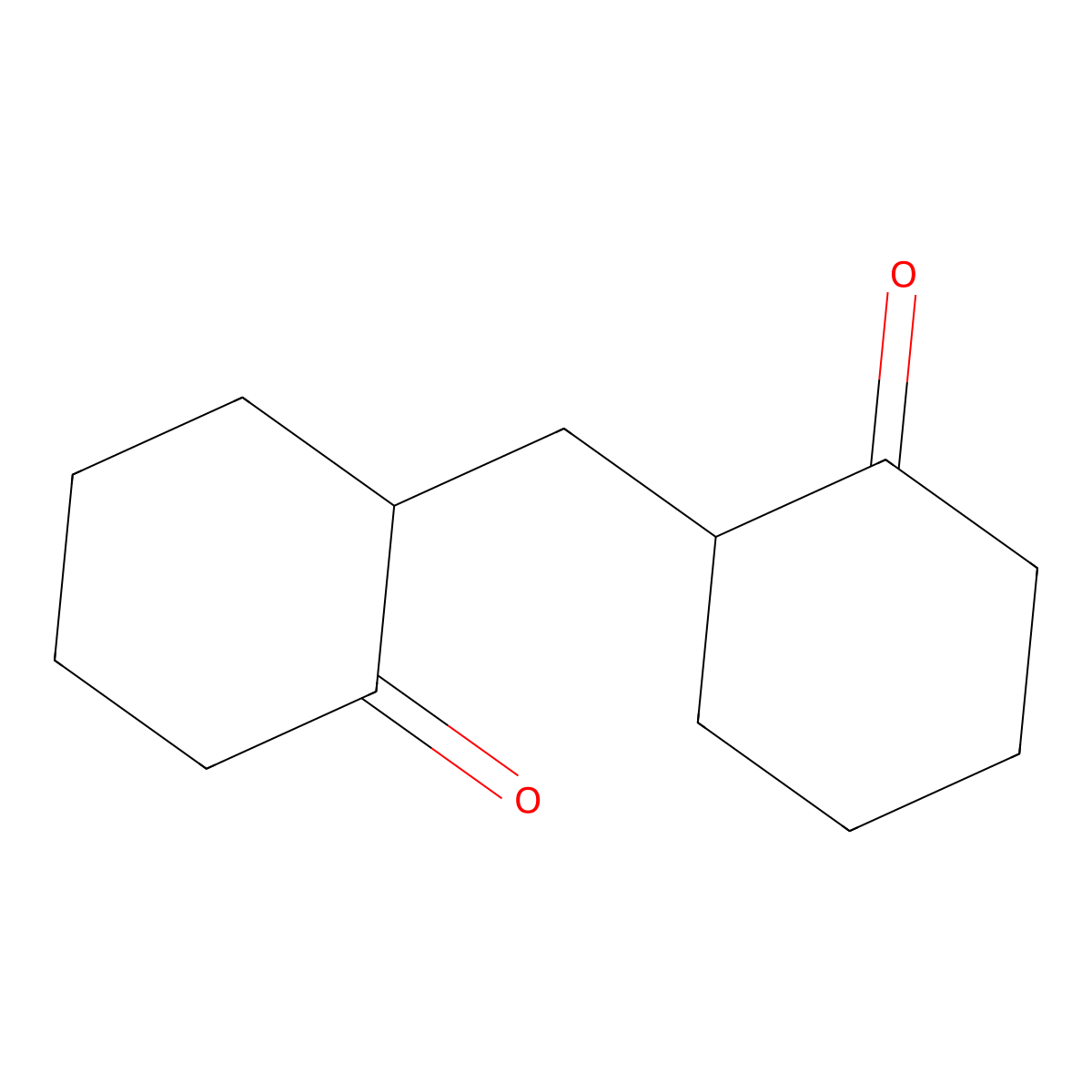 2,2'-Methanediyldicyclohexanone molecular structure, CAS 3137-39-1