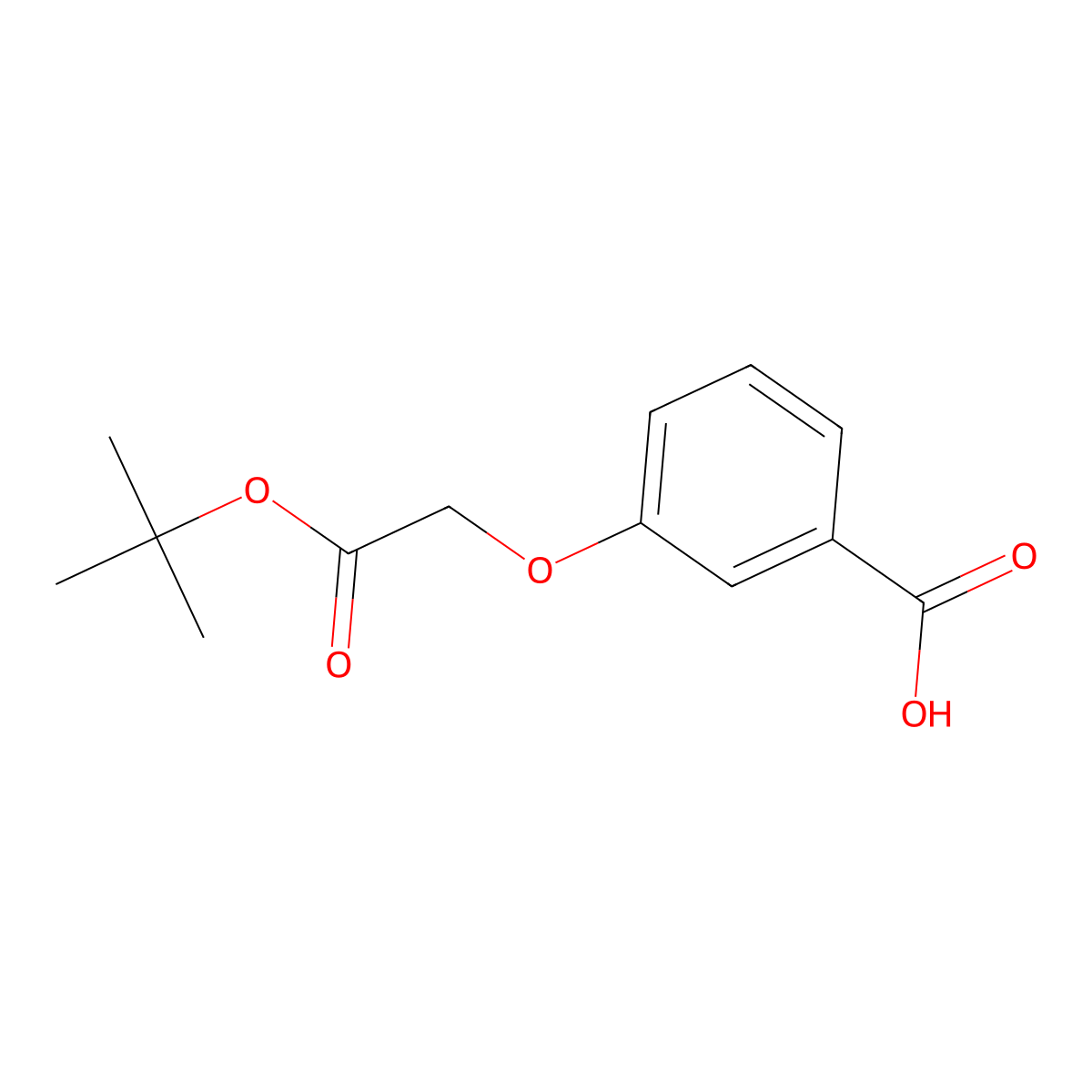 3-(2-(tert-Butoxy)-2-oxoethoxy)benzoic acid molecular structure, CAS 313709-63-6