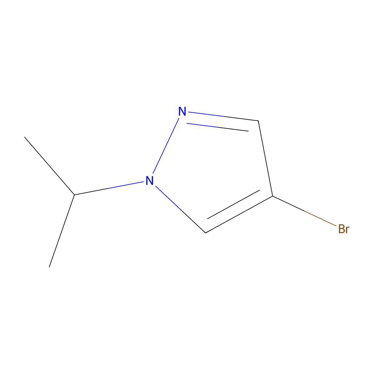 4-Bromo-1-isopropyl-1H-pyrazole molecular structure, CAS 313735-62-5