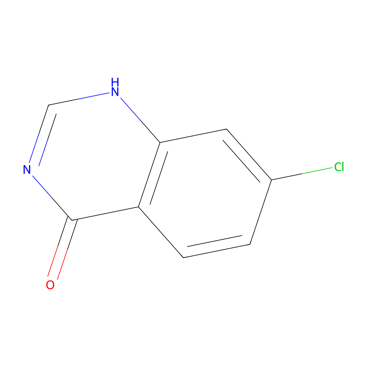 7-chloro-1H-quinazolin-4-one molecular structure, CAS 31374-18-2