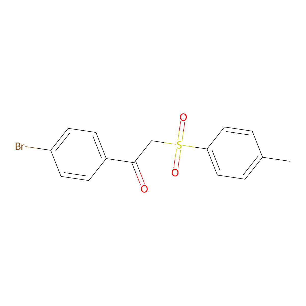 1-(4-Bromophenyl)-2-tosylethanone molecular structure, CAS 31377-97-6