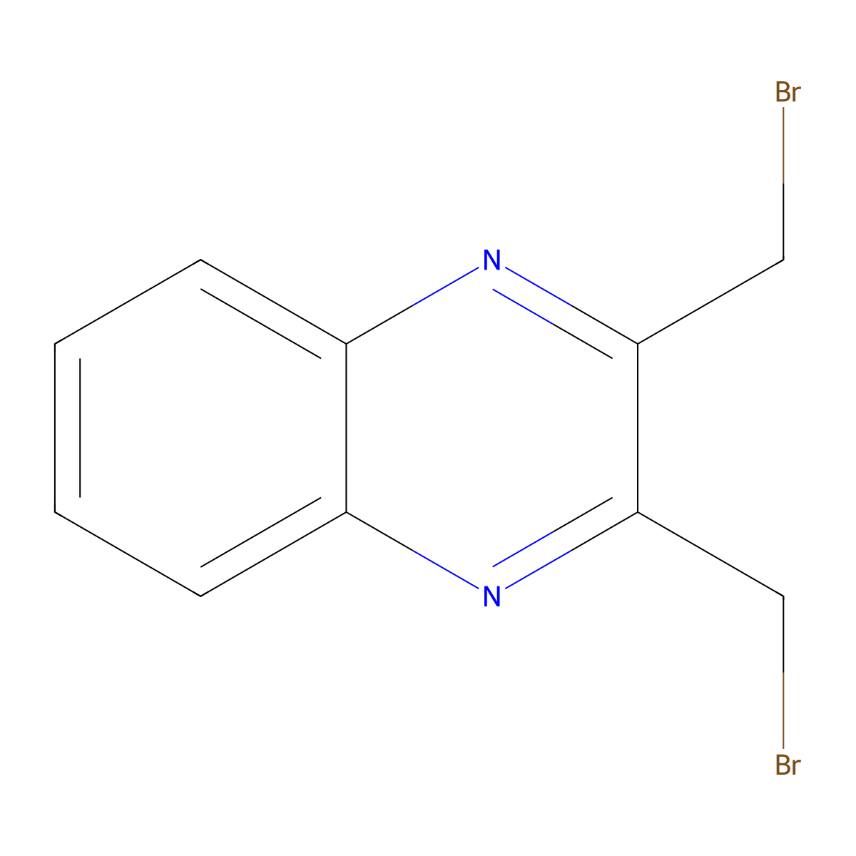 2,3-Bis(bromomethyl)quinoxaline molecular structure, CAS 3138-86-1