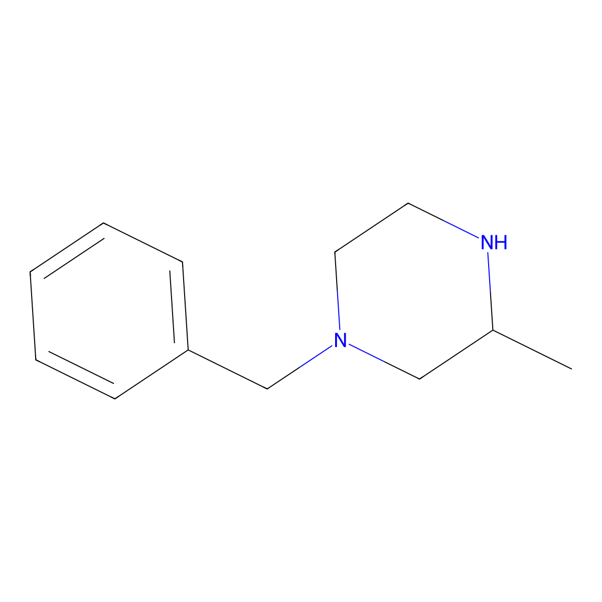1-Benzyl-3-methylpiperazine molecular structure, CAS 3138-90-7