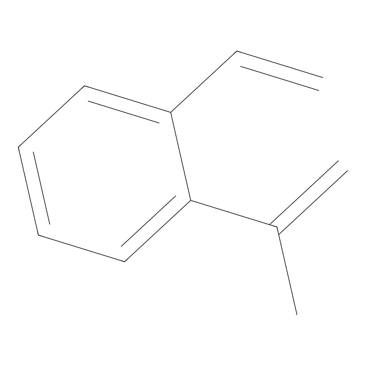Vinylisopropenylbenzol molecular structure, CAS 31382-76-0