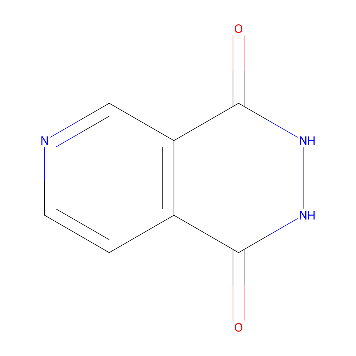 2,3-Dihydropyrido[3,4-d]pyridazine-1,4-dione molecular structure, CAS 31384-08-4