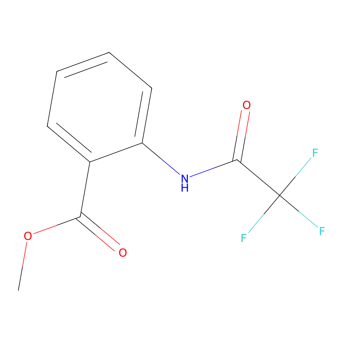 Methyl 2-[(2,2,2-trifluoroacetyl)amino]benzenecarboxylate molecular structure, CAS 31385-12-3