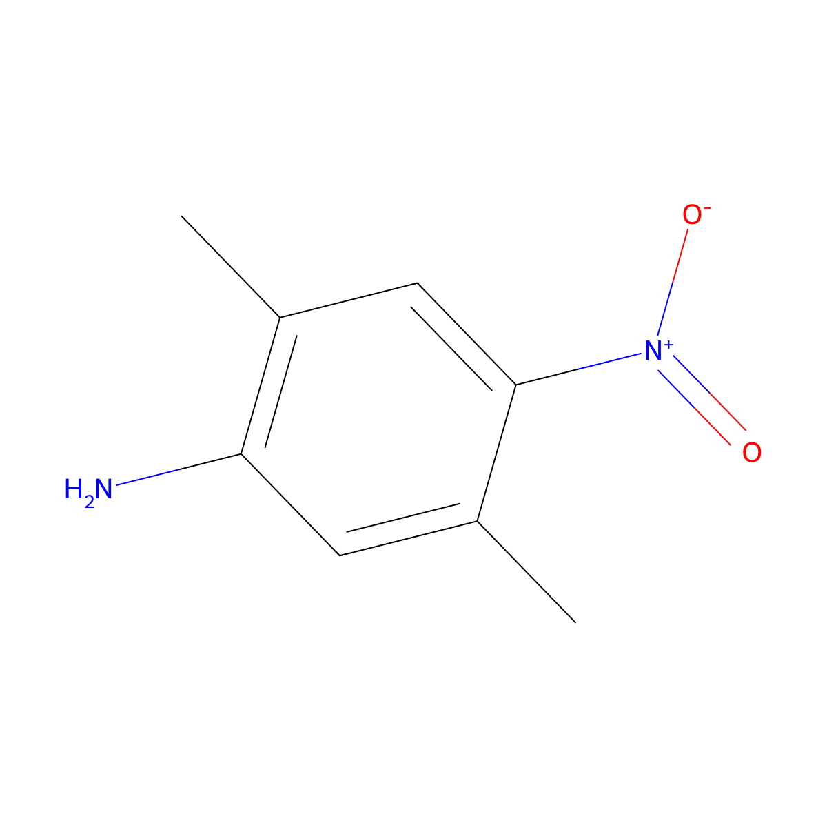 4-Nitro-2,5-xylidine molecular structure, CAS 3139-05-7