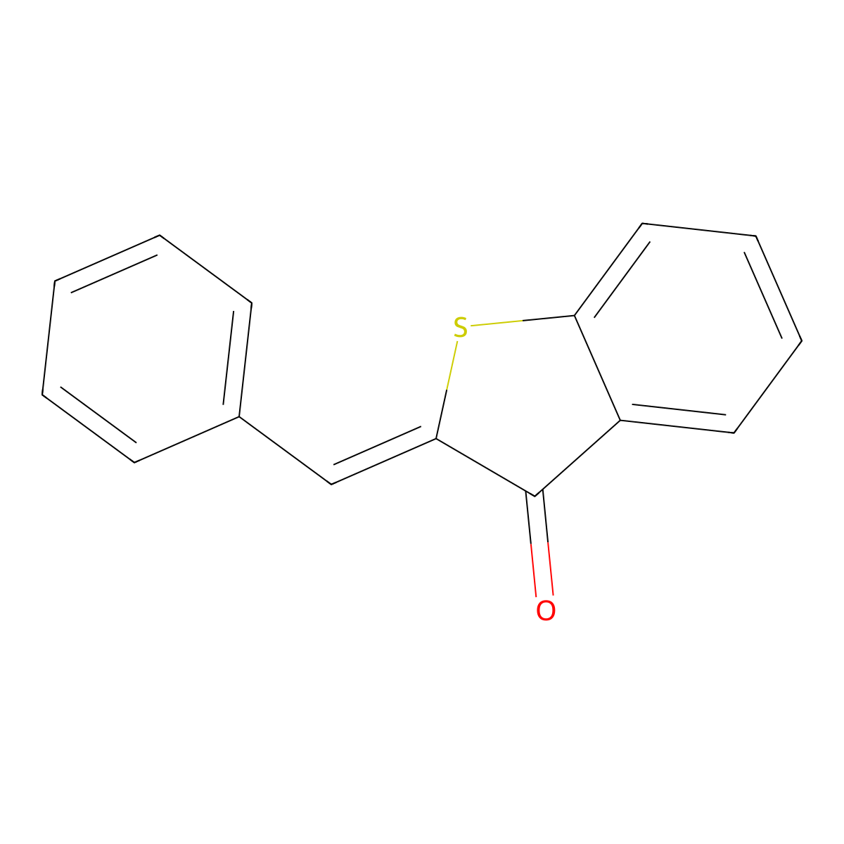 (2Z)-2-benzylidene-1-benzothiophen-3(2H)-one molecular structure, CAS 3139-42-2